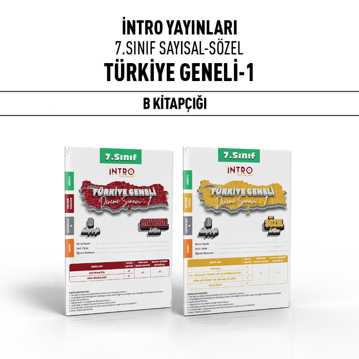 İNTRO 07.SINIF TÜRKİYE GENELİ SAY/SÖZ 1-B -25-26